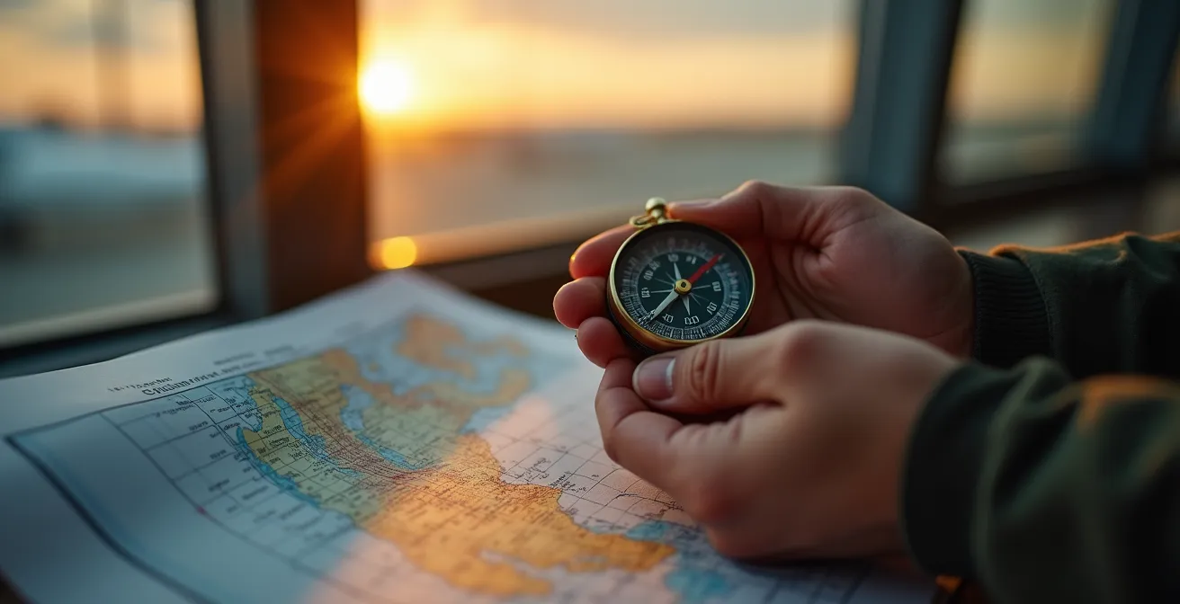 Pilot holding documents symbolizing career transition